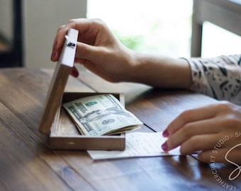 Wooden Check Presenter Box, Custom Check Holder, Restaurant Bill Holder, Guest Check Presenter, Guest Check Box, Server Book, Waiter Booklet