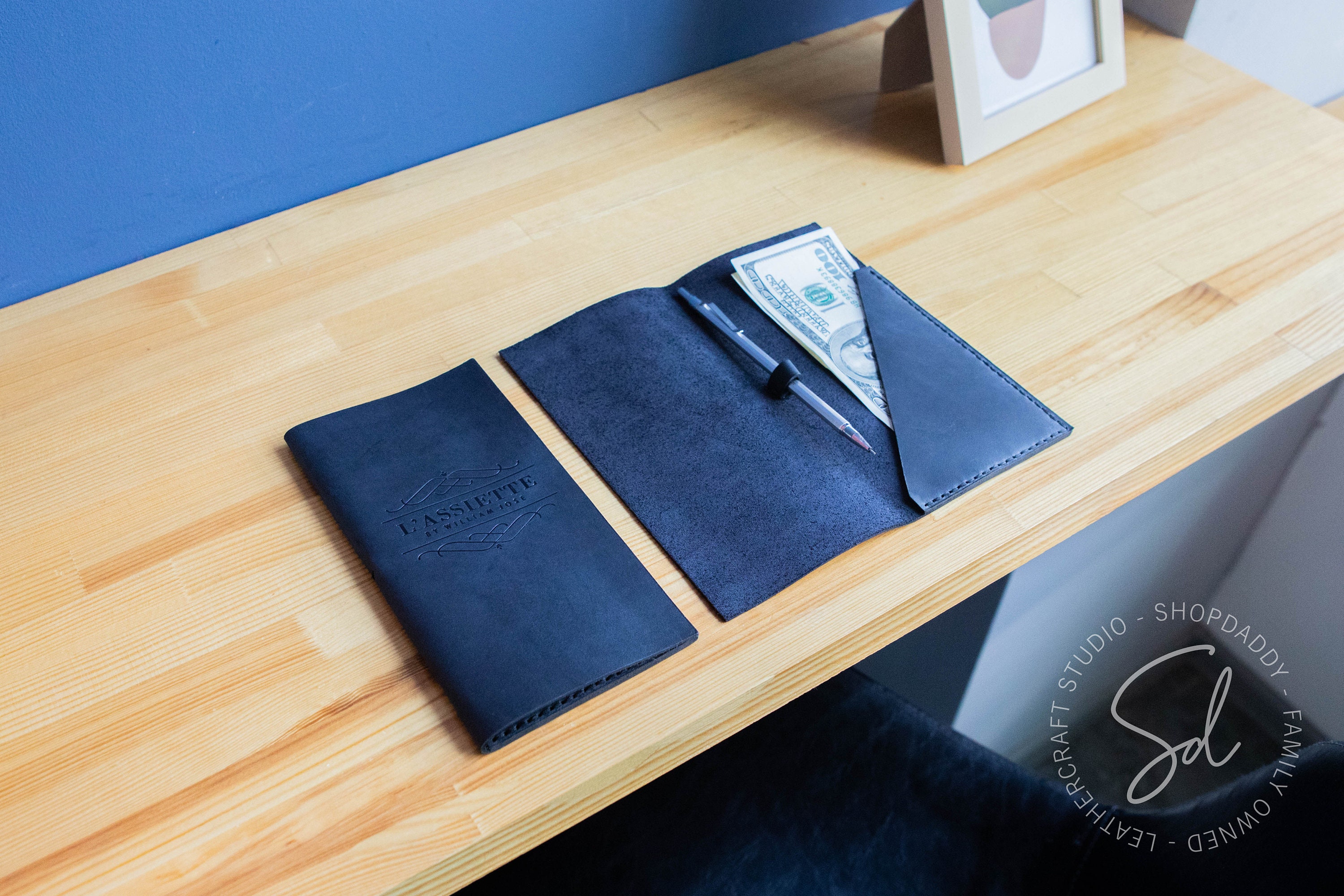 Leather Restaurant Check Presenter Cafe Bar Check Holder Etsy