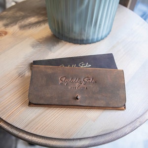 Apresentador de verificação de couro personalizado, suporte de verificação de bar de café, suporte de recibo personalizado, livro de verificação de convidados, suporte de cartão de livro de servidor de restaurante