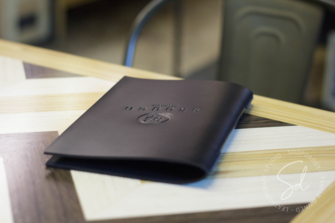 Leather Menu Leather Menu Cover Restaurant Menu Cover Food Etsy