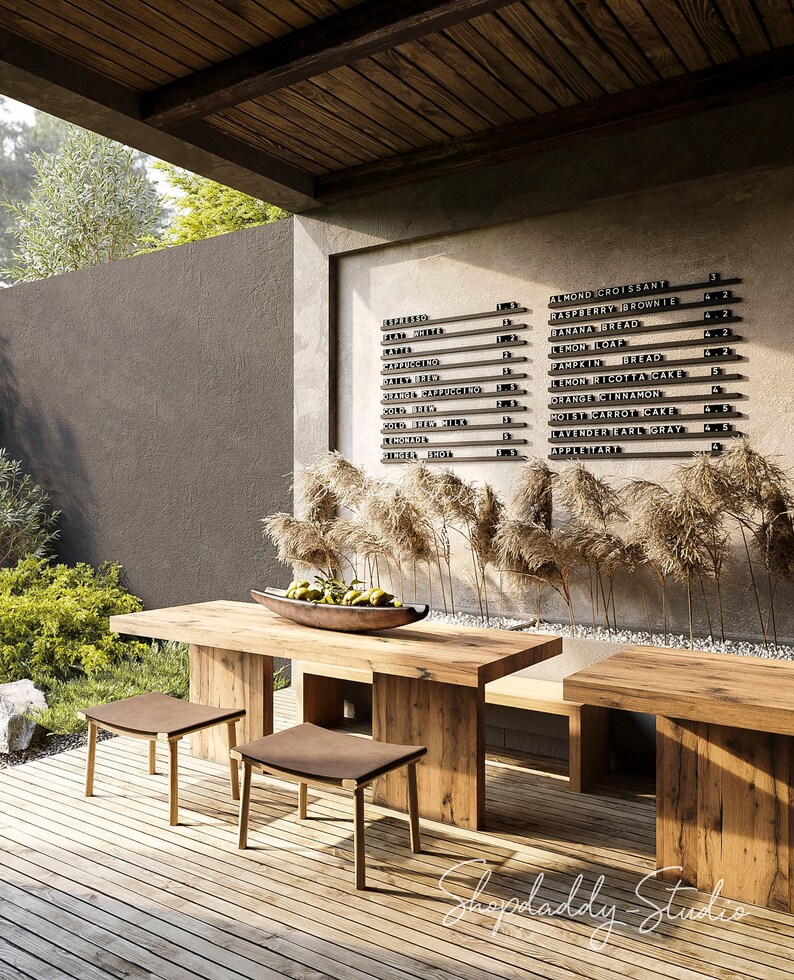 Letter Board Wall Menu Changeable Black PVC Letter Board Etsy