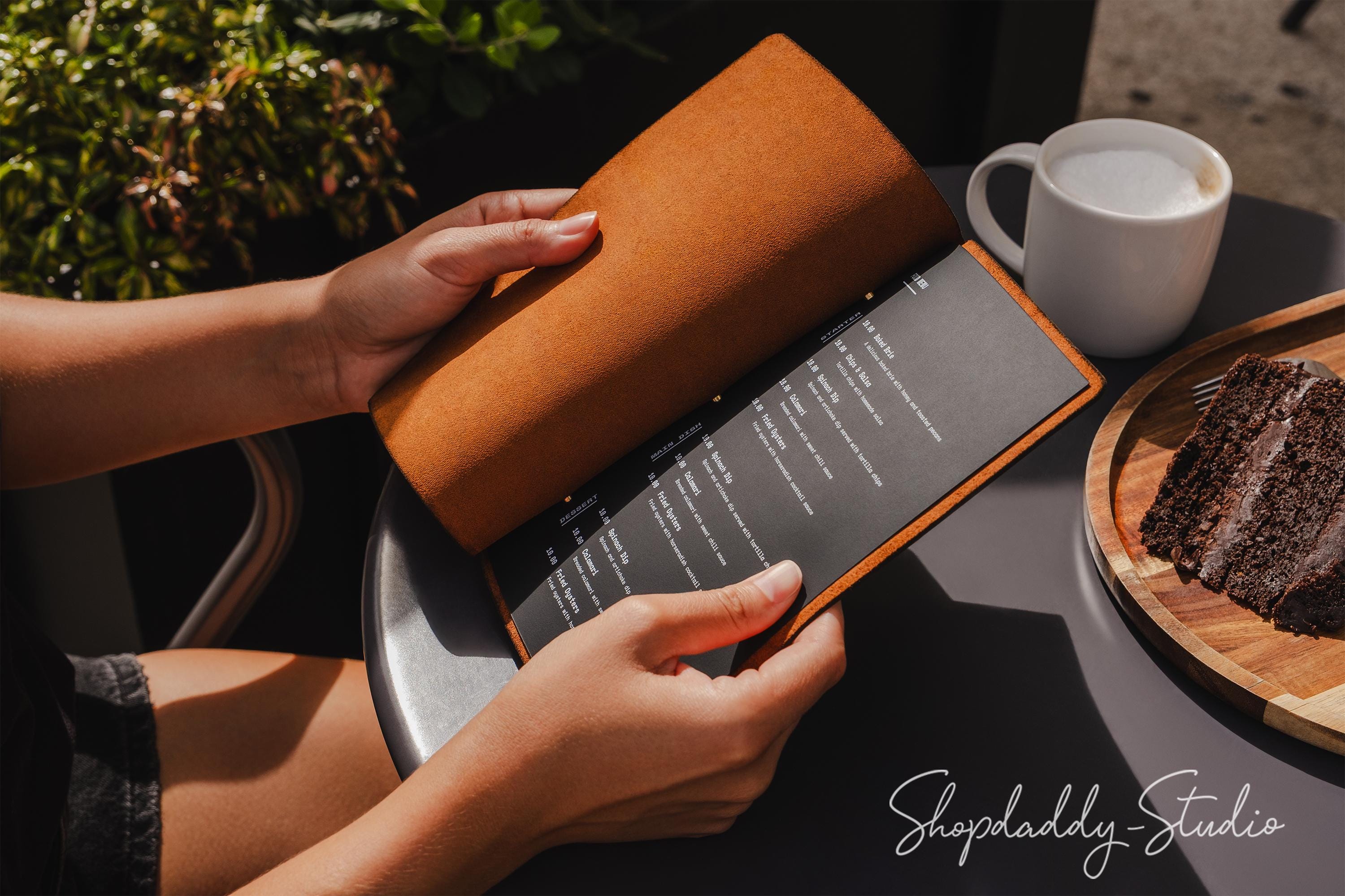 Personalized Leather Menu Book: Restaurant Menu Covers - Etsy