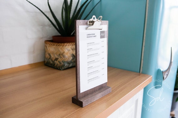 Menu Clipboard Birch Plywood Customisable Wooden