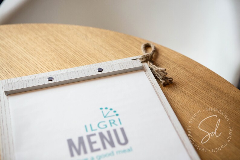 Wooden Menu Holder Restaurant Menu Covers Cafe Coffee Bar Etsy