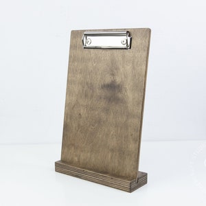 Table Stand Menu Holder, Wooden Sign Holder Menu Covers, Wedding Signs Clip Board, Wood Store Display, Restaurant Table Tents, Menu Board, shopdaddy-studio bar restaurant accessories, wholesale discounts, fast shipping, customization with your logo