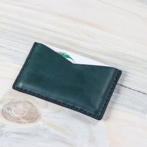 Business Card Case, Leather Card Case, Personalized Wallet, Leather Card Holder, Card Sleeve, Business Card Holder, Leather Card Wallet image 1