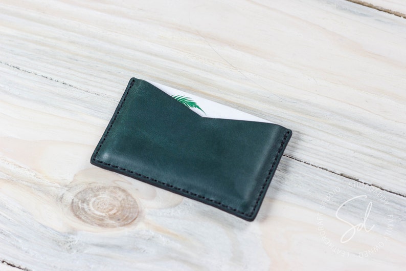 Business Card Case, Leather Card Case, Personalized Wallet, Leather Card Holder, Card Sleeve, Business Card Holder, Leather Card Wallet image 1