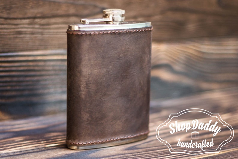 Flask Leather Flask Personalized Flask Groomsmen Flask Etsy