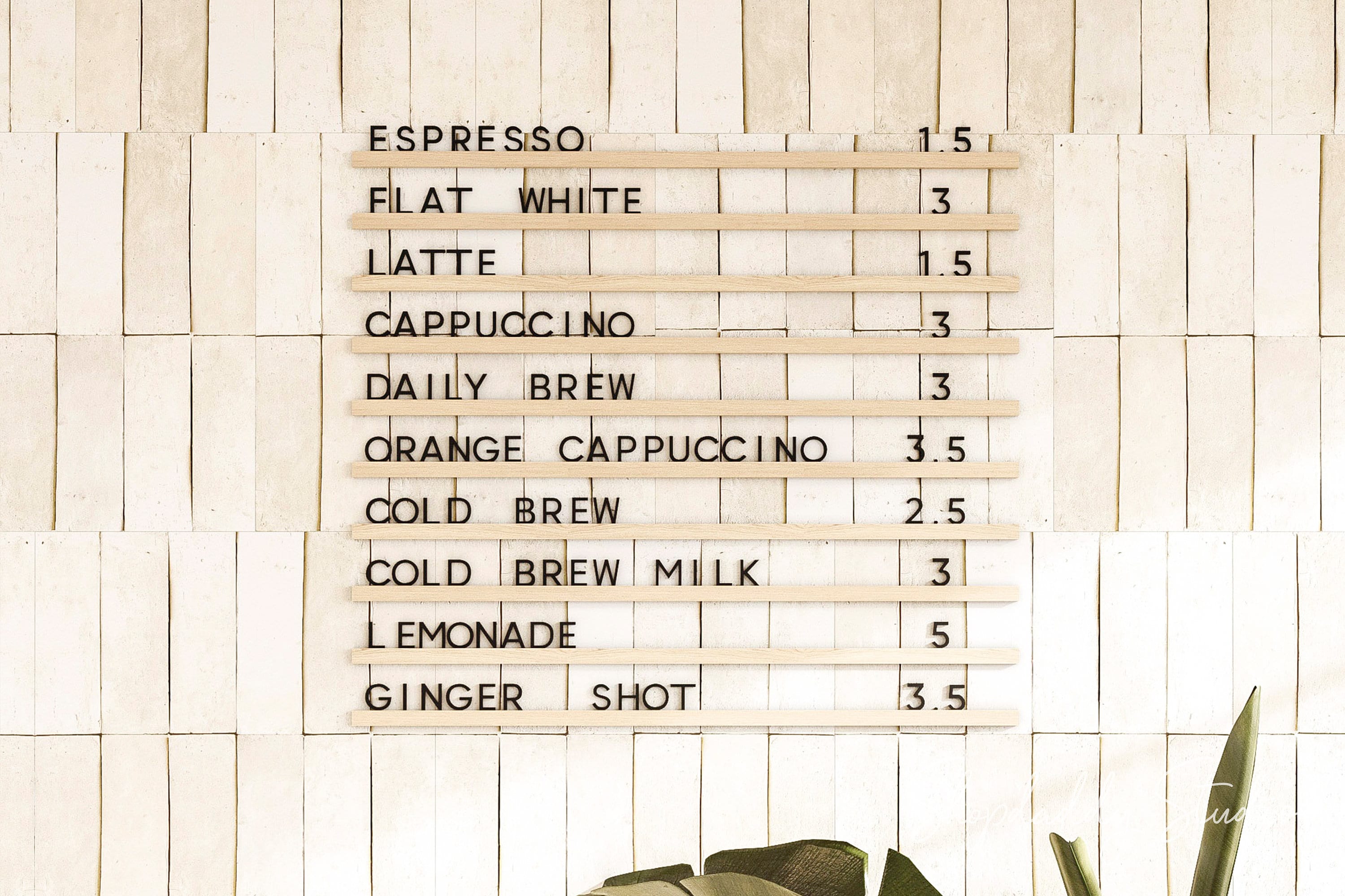 Tablero de cartas Menú de pared Tablero de letras cambiable | Etsy España