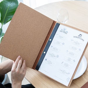 Couvertures de menu, livre folio menu, menu en cuir, couverture de menu de restaurant, support de menu, motif de couverture de menu, menu de bar de café, chemise de menu, livre d'or
