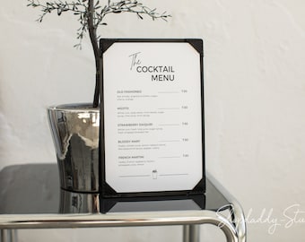Custom Leather Menu Holder: Restaurant Table Tent for Food & Beverage Menu