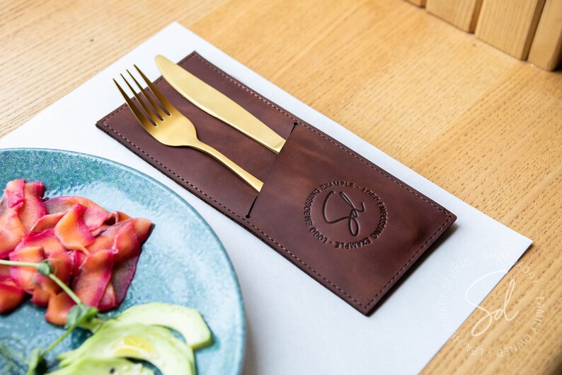 Restaurant Cutlery Holder Leather Cutlery Holder Restaurant Etsy