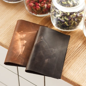 Personalized Leather Check Presenter, Cafe Bar Check Holder, Bill Holder, Guest Check Presenter, Guest Check Book, Restaurant Server Book