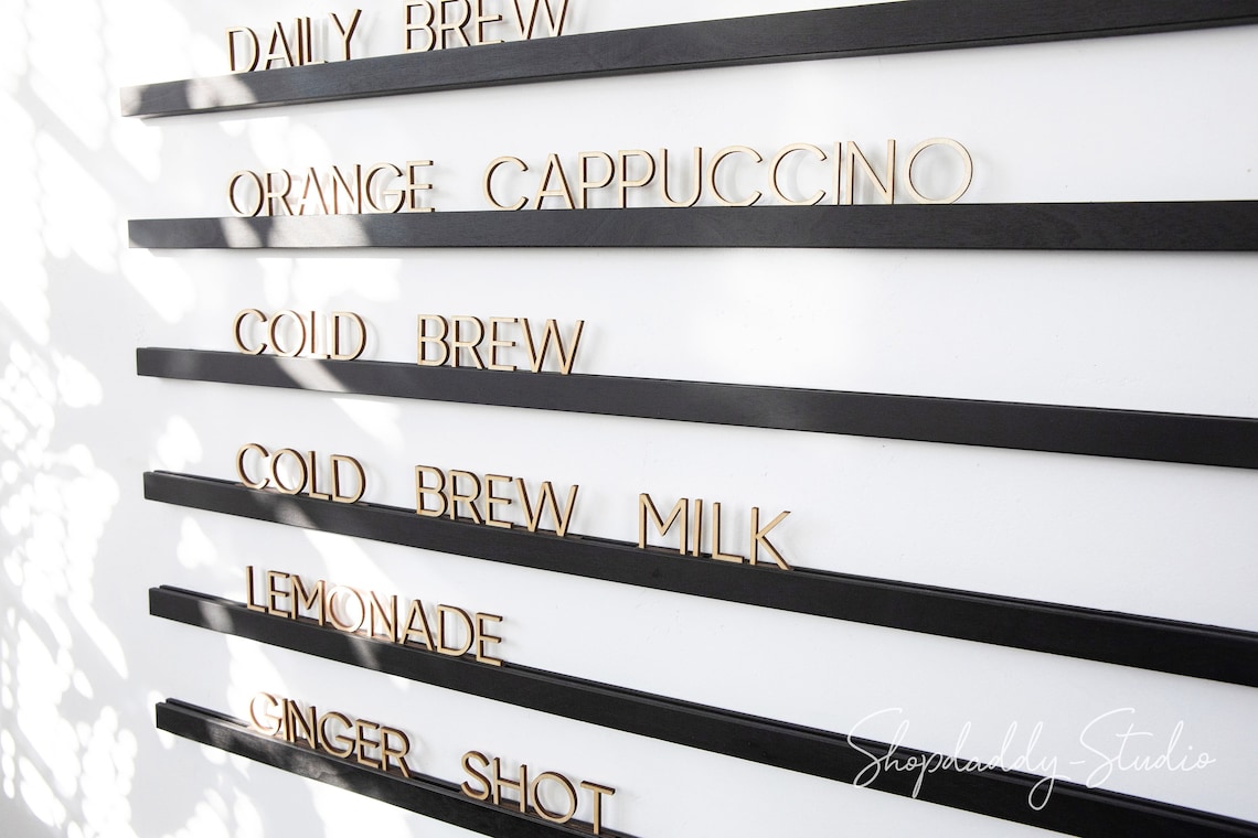 Letter Board Wall Menu Changeable Letter Board Message Etsy