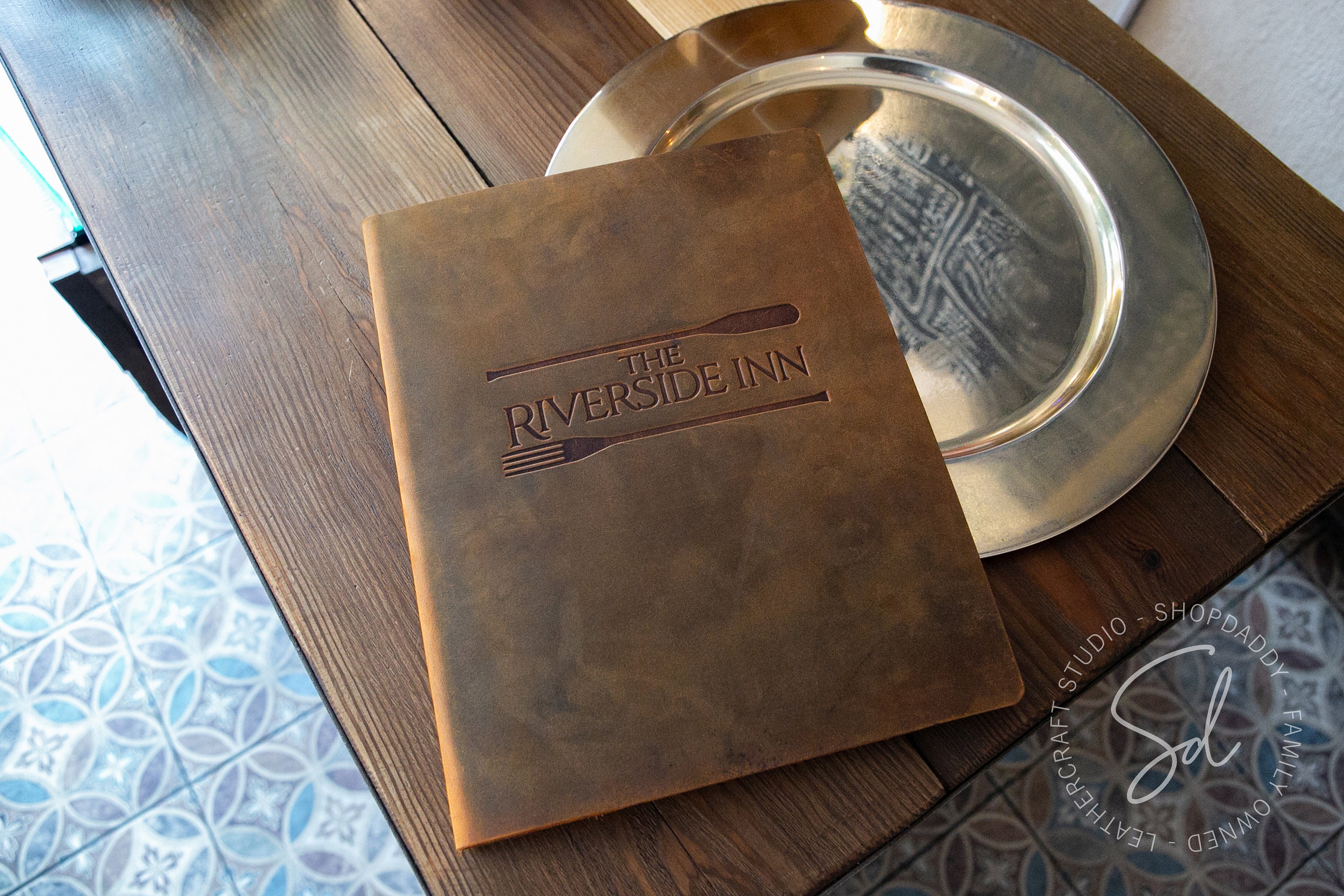 Custom Personalized Leather Menu Holder Restaurant Menu Etsy UK