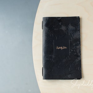 Housse de menu pour restaurant, pochette de menu en cuir pour café, support de menu personnalisé pour bar, livre de menus personnalisé pour carte de boissons, conception de menus de nourriture