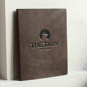 Couvertures de menu en cuir avec bouchons de liège, supports de menu, couverture de menu de restaurant, livre de menus, pochettes de menu, pochette de menu de bar de café, pochettes de menu, folio de menu