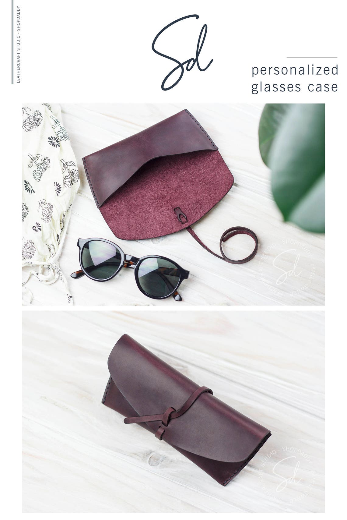 Glasses case Leather glasses case Sunglass case Eyewear Etsy