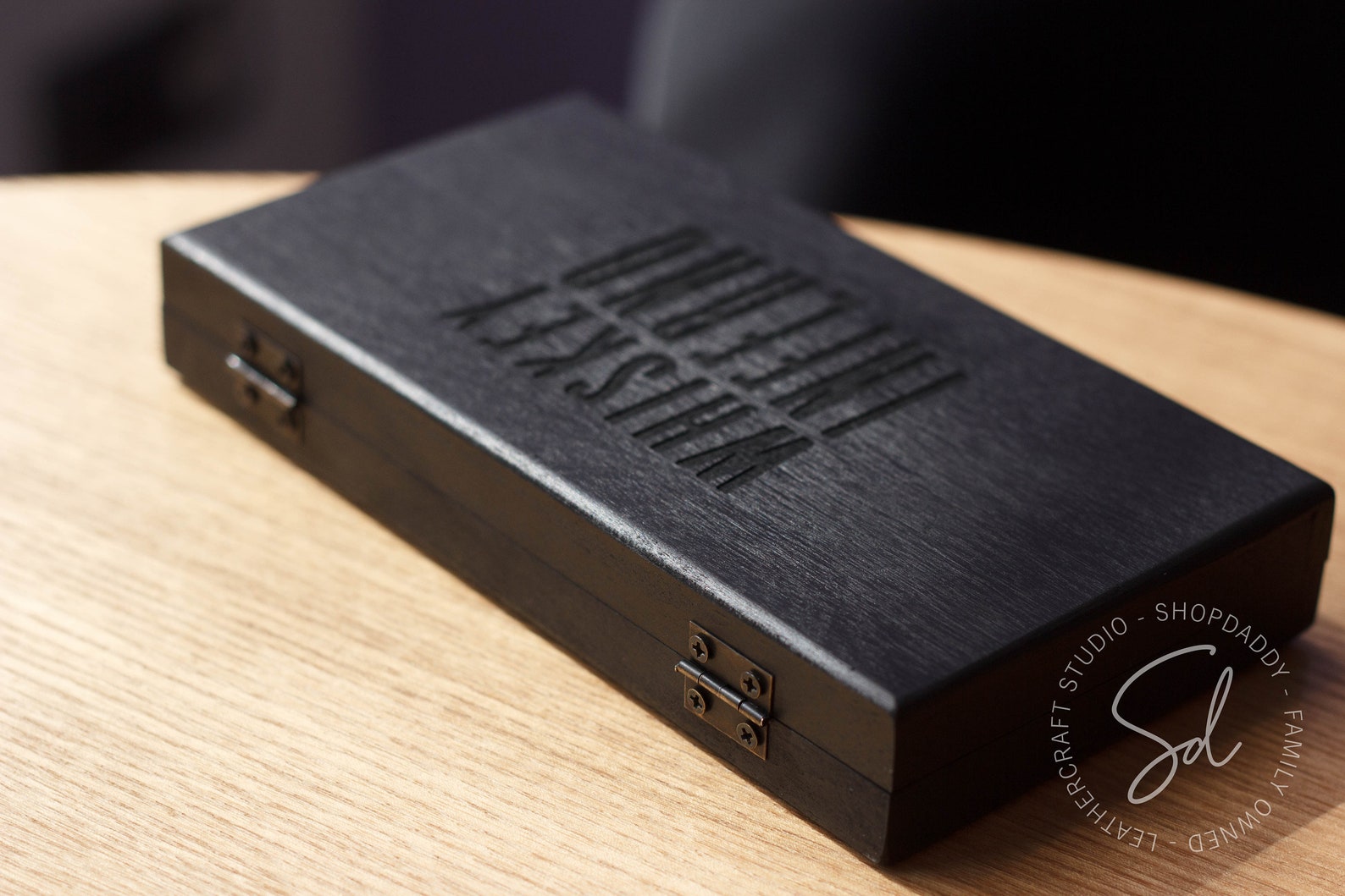 Wooden Check Presenter Box Receipt Holder Cafe Check Holder Etsy