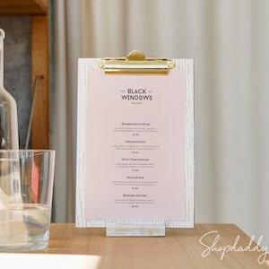 Suporte de mesa de madeira para exposição e suporte de cardápio de madeira com base, suporte para placa de recepção, suporte de mesa de casamento com gravação, cardápio de bebidas