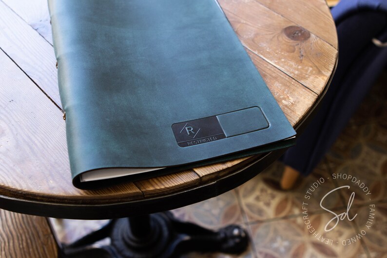 Custom Personalized Menu Holders Leather Menu Covers Etsy