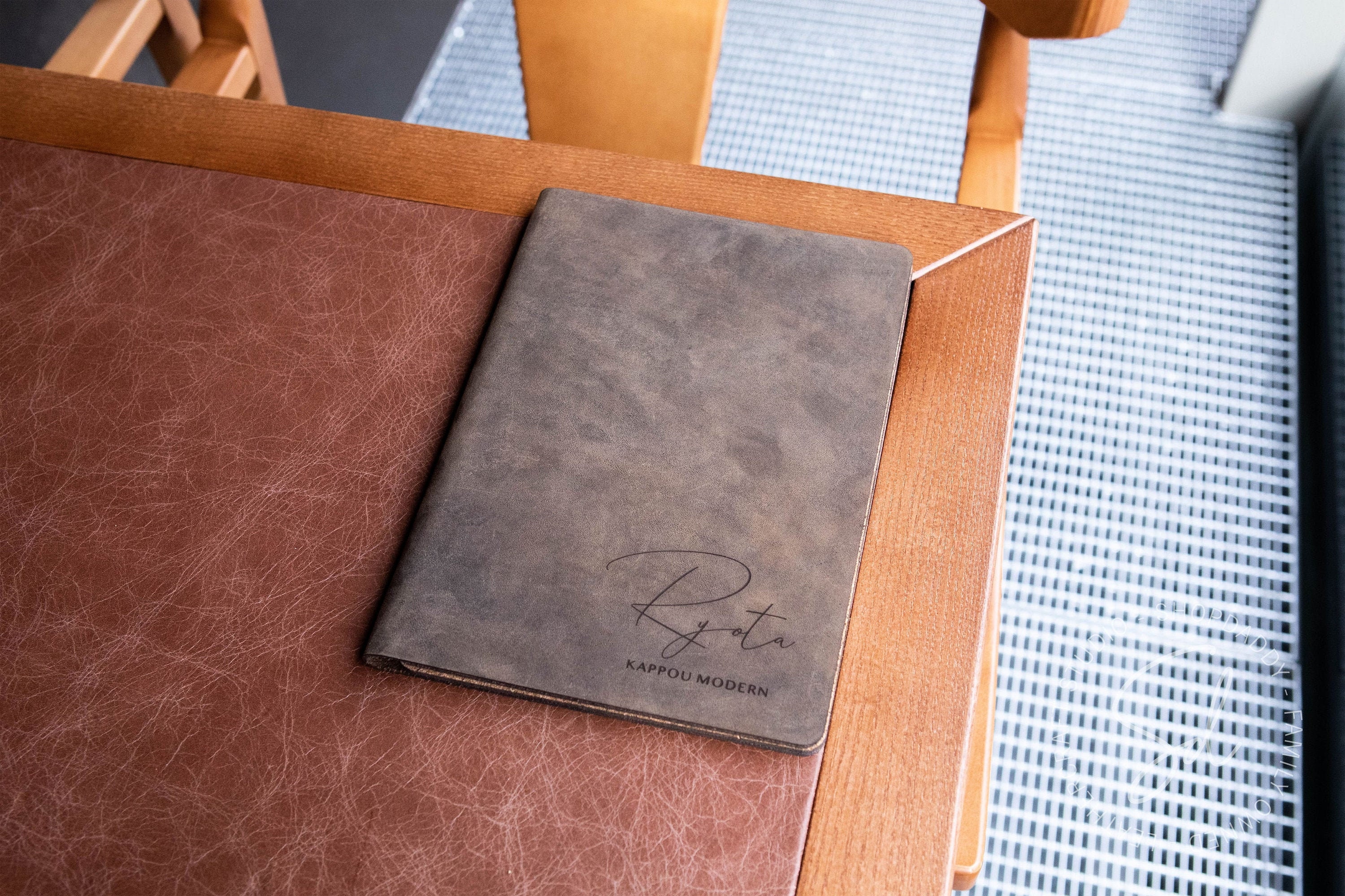 Leather Menu Covers With Cork Menu Holder Restaurant Menu Etsy