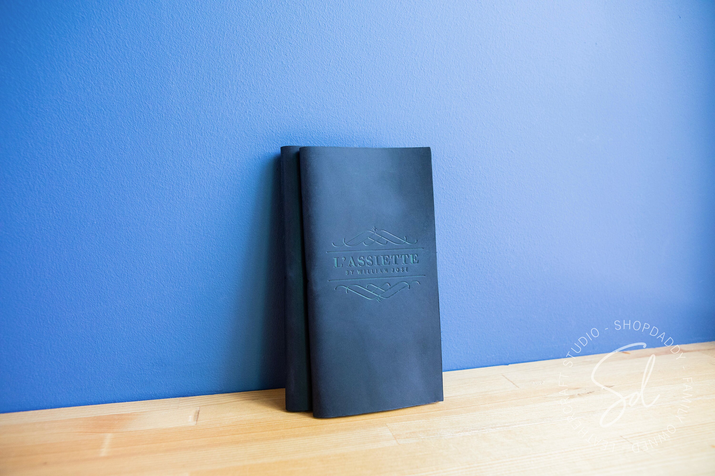 Presentatore Con Assegni In Legno Con Copertina In Pelle - Foto 5