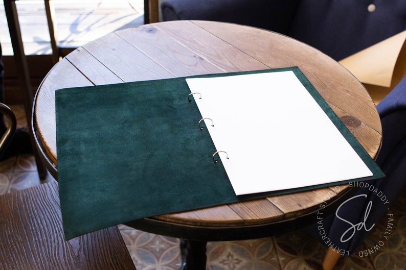 Custom Personalized Menu Holders Leather Menu Covers Etsy