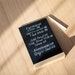 Wooden Chalkboard Sign Menu With Stand, Letter Board Sign, Menu Holder ...