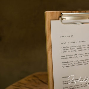 Wooden Sign Holder Menu Covers Wedding Signs Clip Board Table Stand Menu Holder Wood Store Display Restaurant Table Tents Menu Board