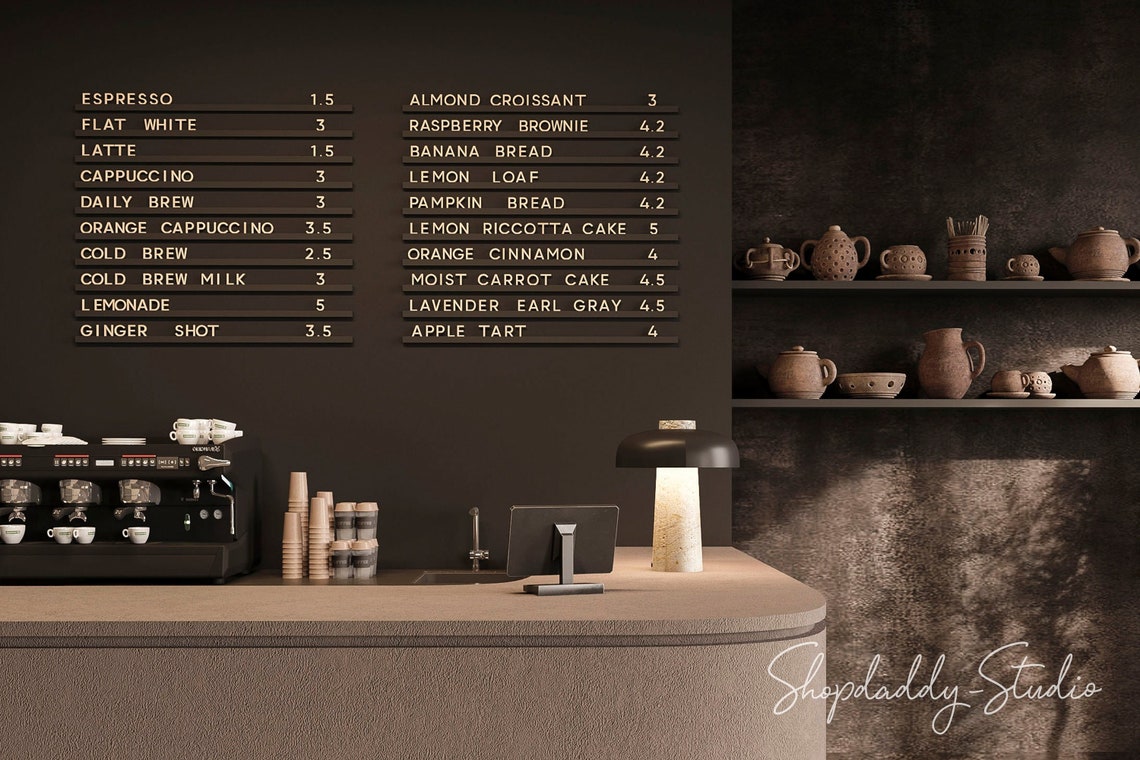 Menu Board Letter Board Message Board Wall Menu Cafe Etsy Australia