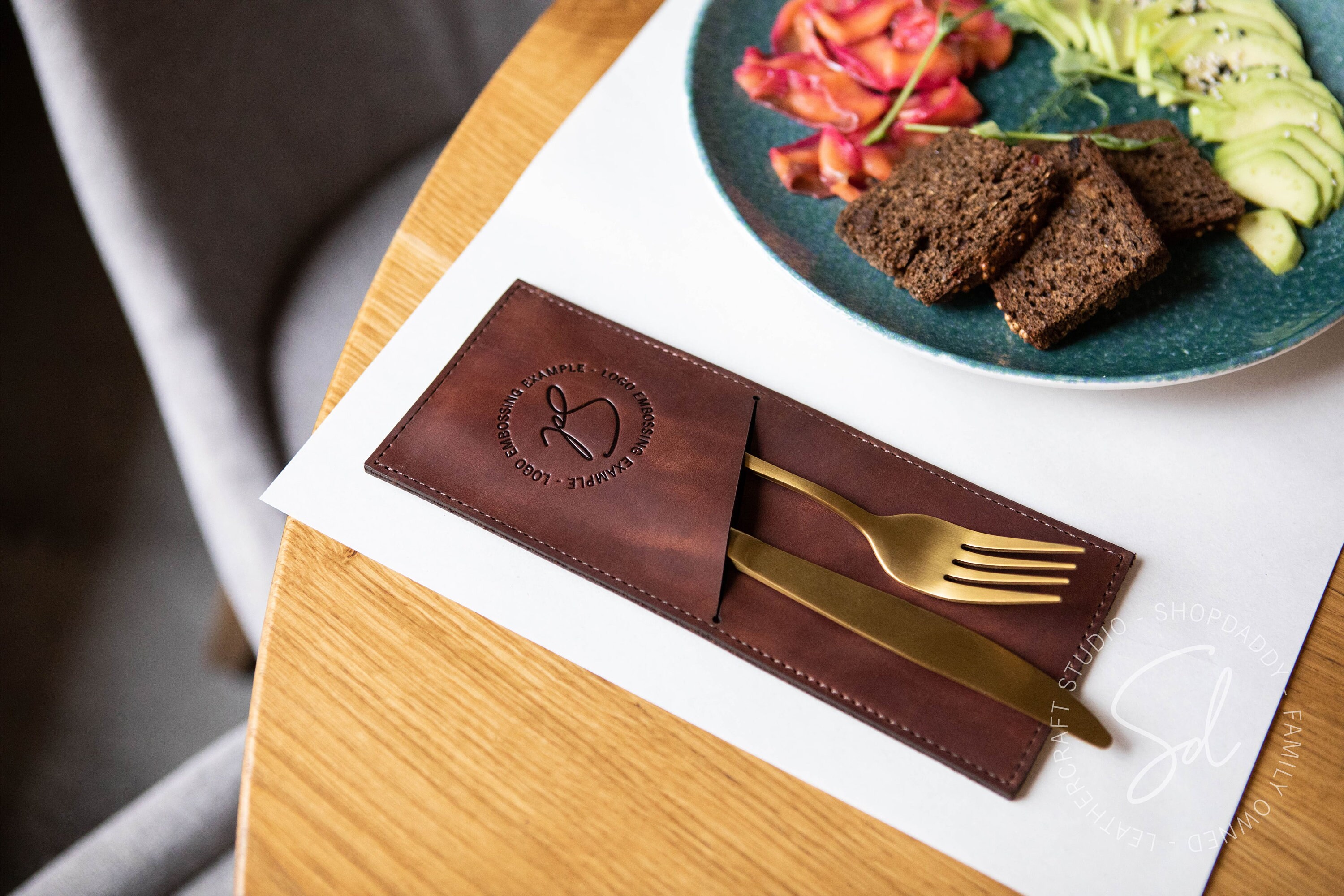 Restaurant Cutlery Holder Leather Cutlery Holder Restaurant Etsy