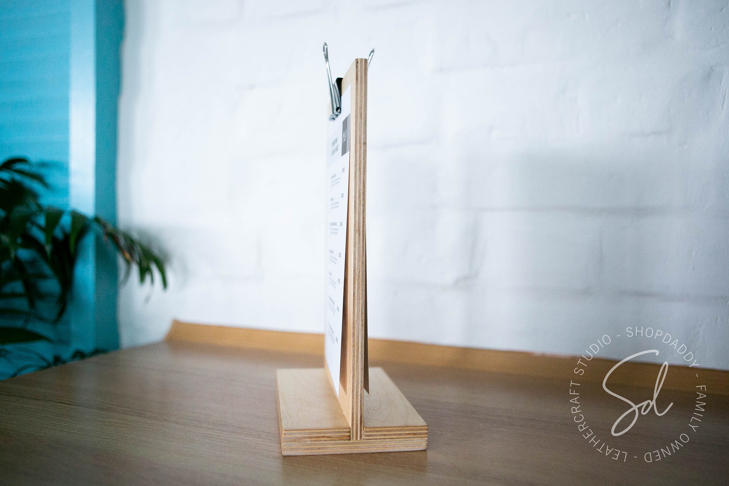 Wooden Sign Holder with Binder Table Clipboard Menu Holder Etsy