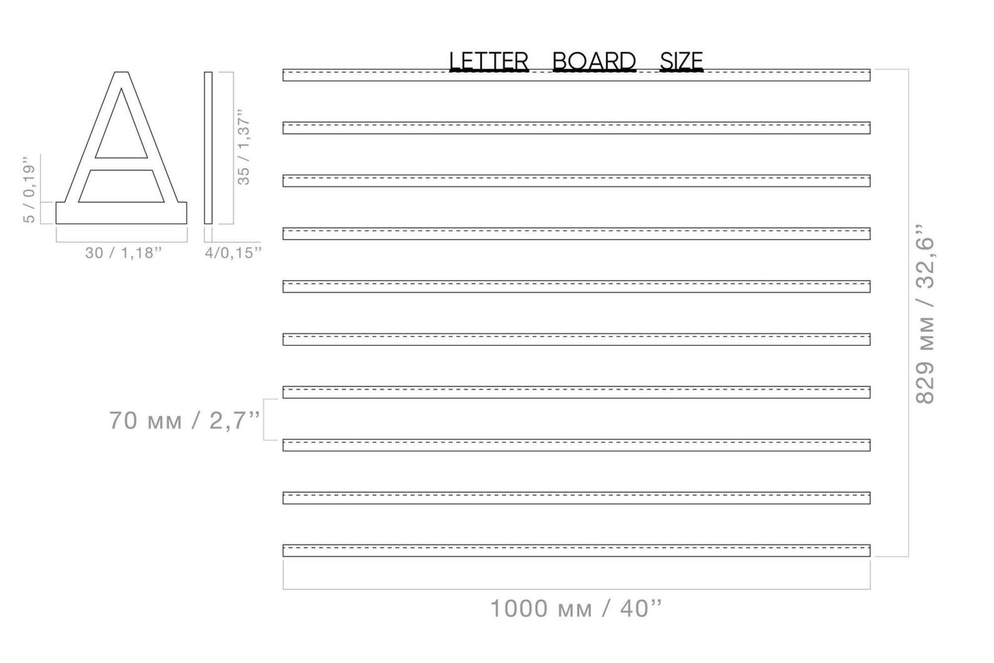 Menu Board Letter Board Message Board Wall Menu Cafe Etsy