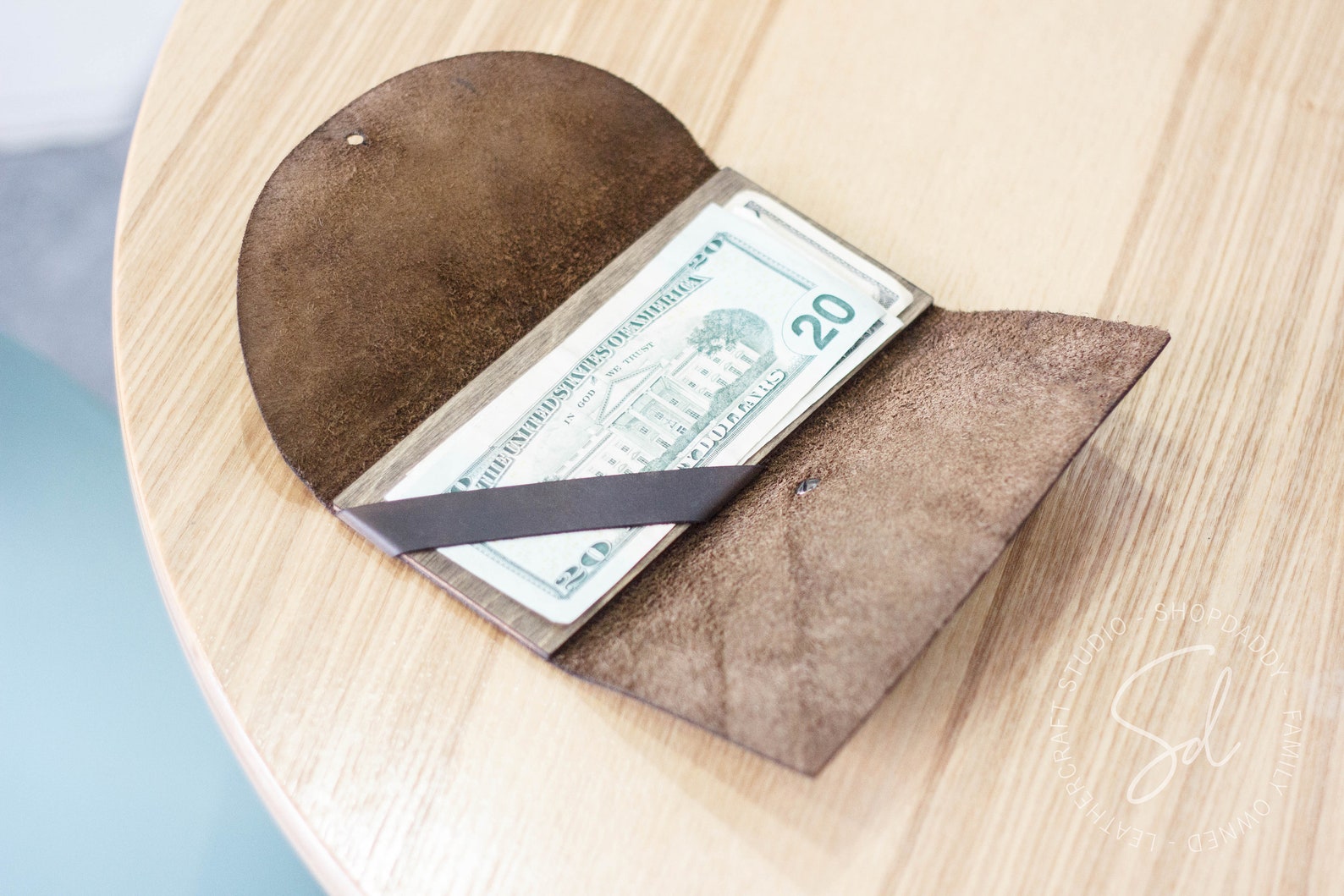 Custom Leather Receipt Holder Cafe Bar Check Holder Etsy