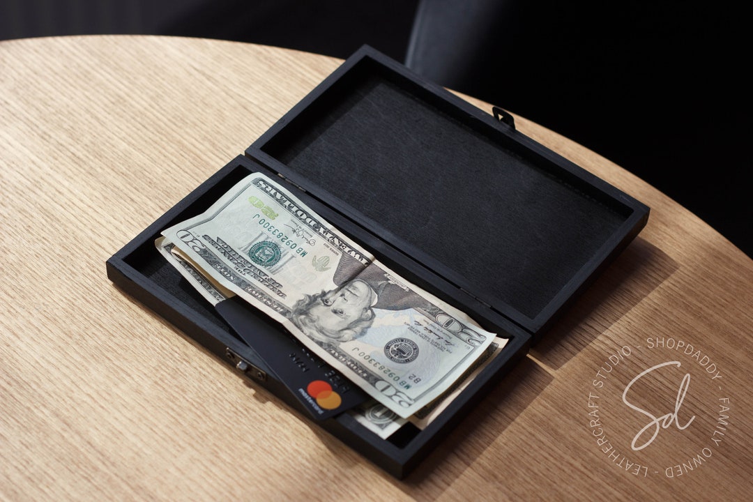 Wooden Check Presenter Box, Receipt Holder, Cafe Check Holder, Restaurant Bill Holder, Guest