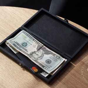 Caixa de madeira para apresentador de cheques, suporte para recibos, suporte para cheques de café, porta-contas de restaurante, apresentador de cheques para convidados, livro de cheques para convidados, livro de servidor