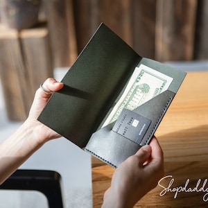 Apresentador de cheques de couro para restaurante, porta-cheques para café e bar, porta-contas, apresentador de cheques para hóspedes, livro de cheques para hóspedes, livro de cheques para servidores personalizado