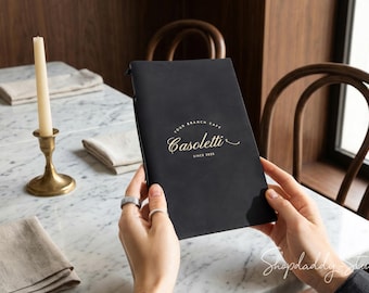 Leather Menu Cover for Restaurant: Custom Folder for Drink & Food Menu