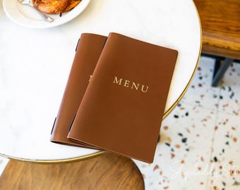 Leather Menu Covers — Order in Multiples of 5 — Ready to Ship from USA