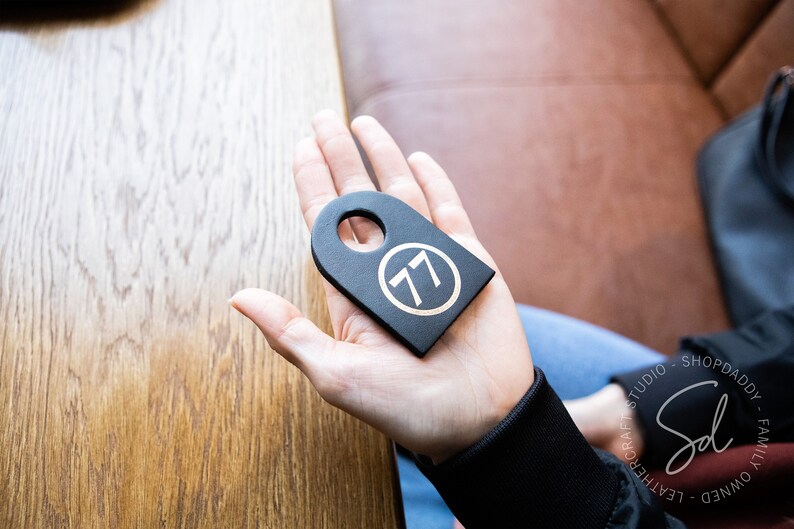 Leather Wardrobe Tag Sign Number Tag Coatroom Number Etsy