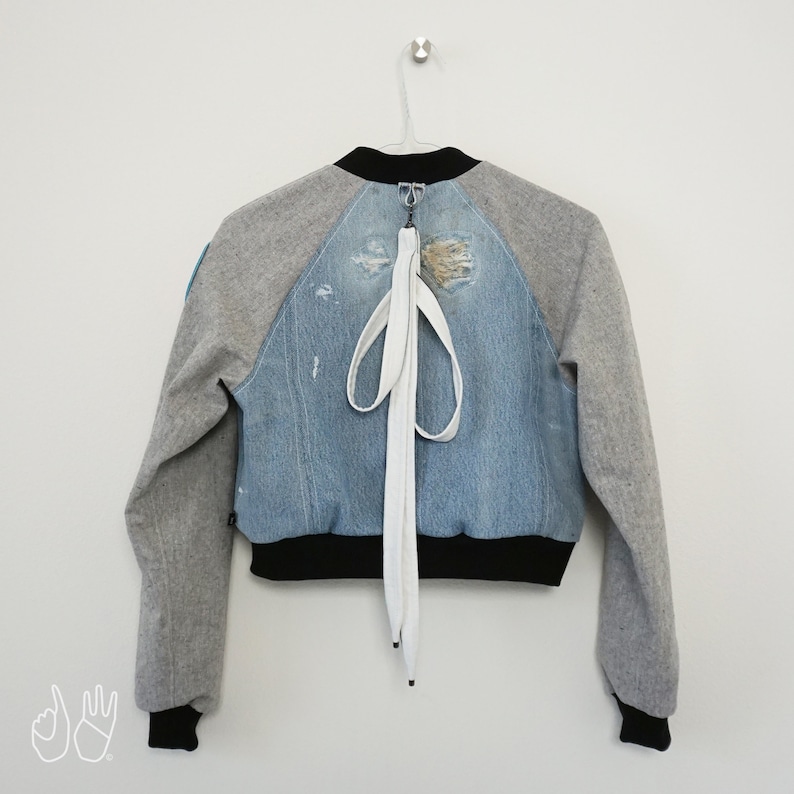 Limited Edition XXS Bashful Bunny Recycled Crop Bomber