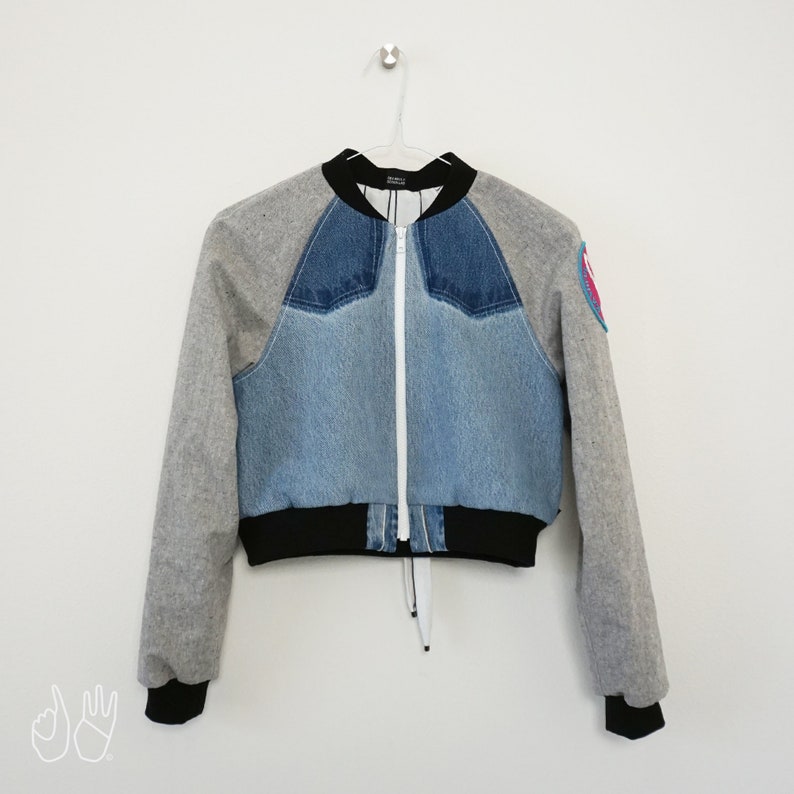 Limited Edition XXS Bashful Bunny Recycled Crop Bomber