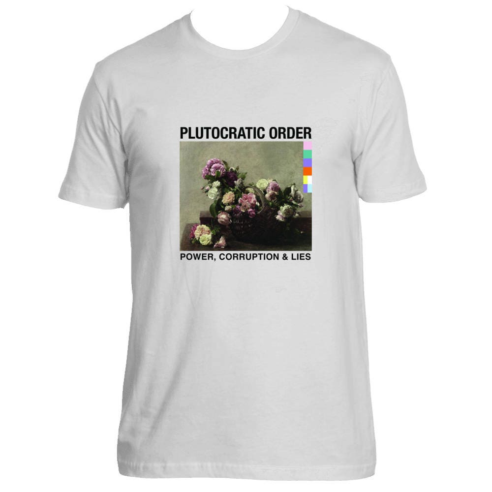 NEW ORDER power corruption and lies Plutocracy Tee Shirt | Etsy