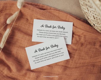 Baby Shower Books for Baby, Instant Download - Minimalist Baby Shower Game BBY023