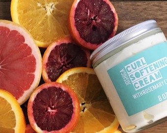 Rosemary Grapefruit Lime Curl Softening Cream- Featured in VOGUE! Natural Hair Care- Kinky-Curly Coily Hair- Whipped Hair Cream- Type 4 Hair