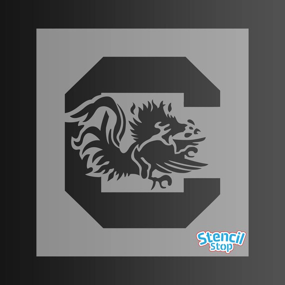 South Carolina Gamecocks Logo Stencil | Etsy