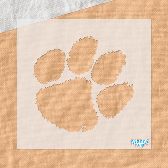 Clemson Tigers Paw Logo Stencil Officially Licensed Product