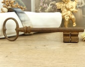 Large key - Rusted key - Old key - French key - Iron key - Skeleton key - Vintage - Country house - France