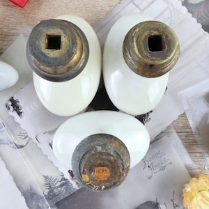 Old porcelain handles, when old French door handles, 19th century porcelain door knobs